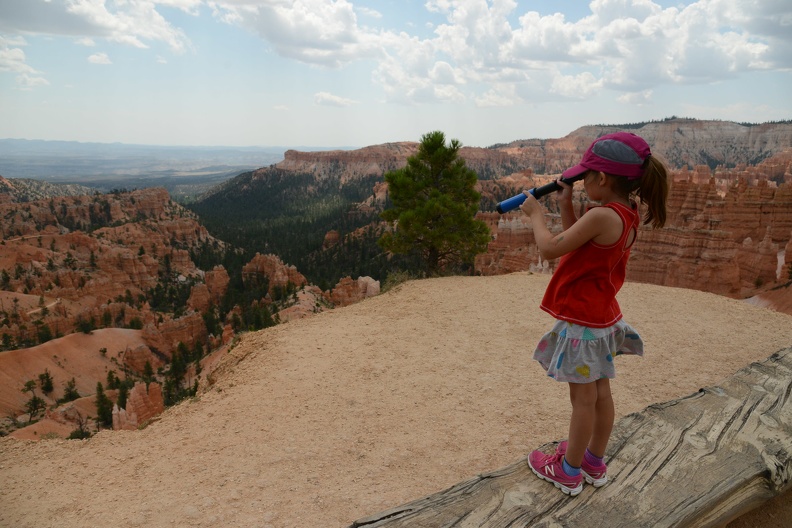 Greta Peering into the Canyon.JPG